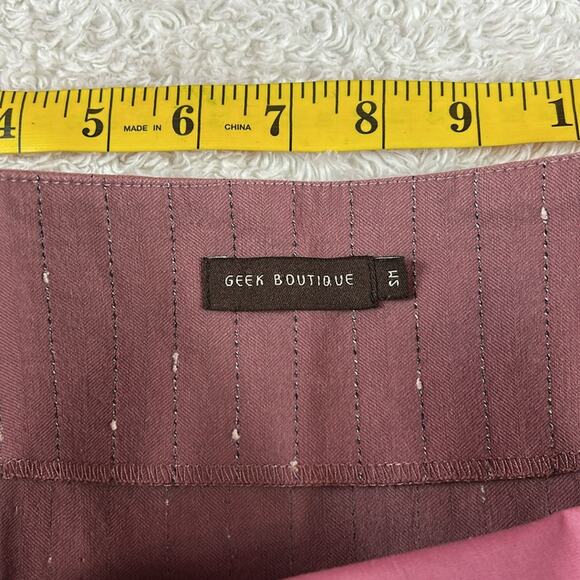 Geek Boutique dusky rose sailor pants a line midi skirt, size small - Picture 6 of 7
